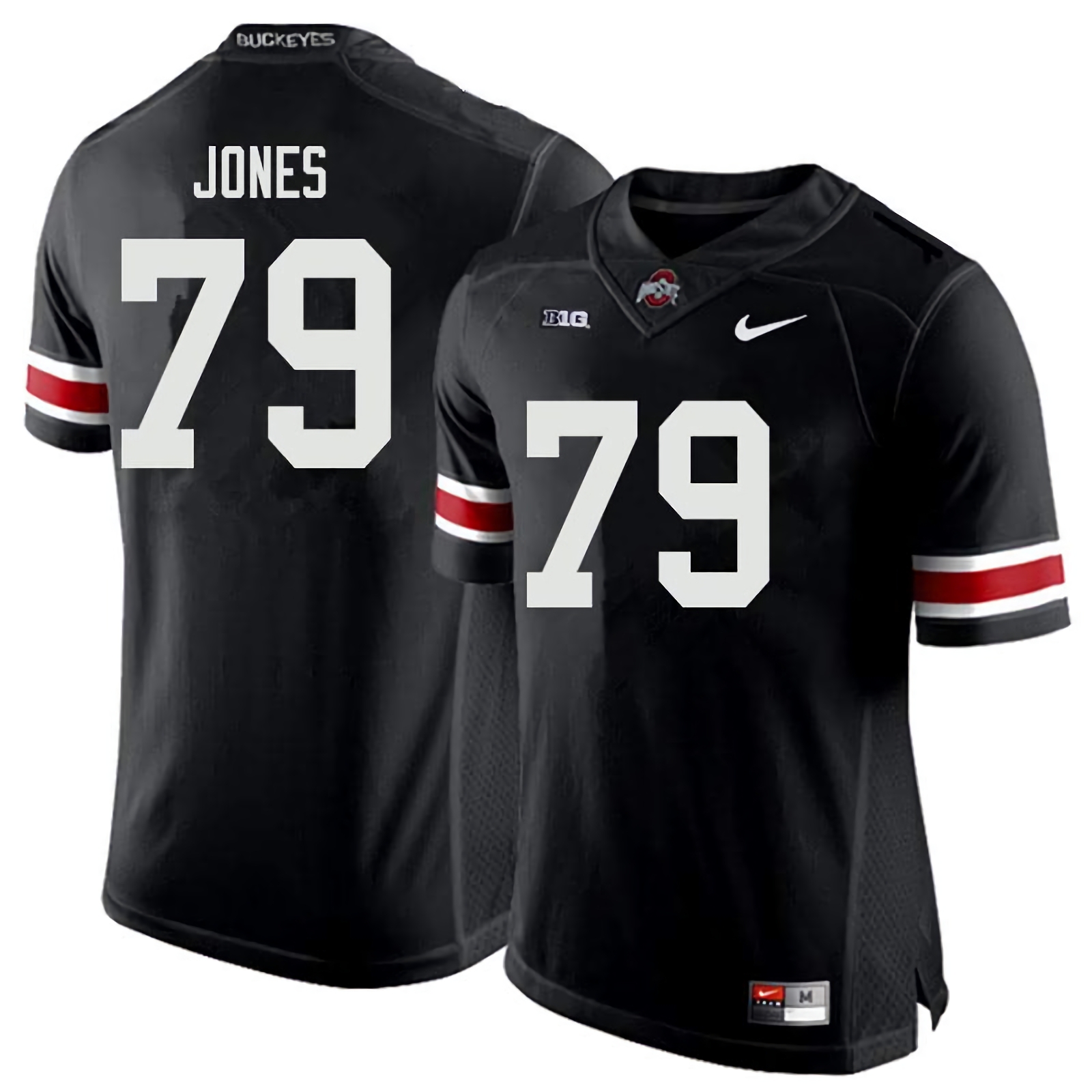 Dawand Jones Ohio State Buckeyes Men's NCAA #79 Nike Black College Stitched Football Jersey IUP4456IY